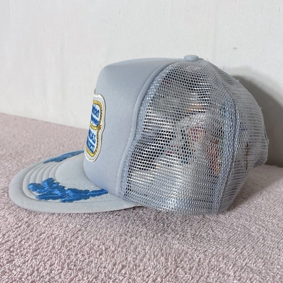 Vintage City Of Edmonton Employees Roadeo Grey Mesh  Back Snap Back Trucker Hat - Picture 12 of 14